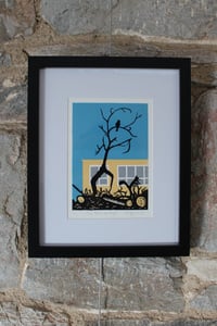 Image 2 of In The Dead of Night (linocut print)