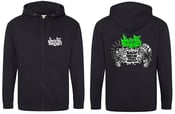 Image of ZIP HOODIE WITH FRONT AND BACK PRINT - HOB ZOMBIES