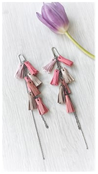 Image 2 of AFRODITE Cascata earrings - Light Pink