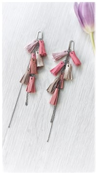 Image 3 of AFRODITE Cascata earrings - Light Pink