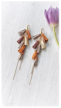 Image 4 of AFRODITE Cascata earrings - Aranciata