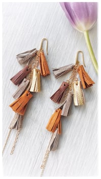 Image 5 of AFRODITE Cascata earrings - Aranciata