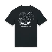Image 2 of SUPPORT YOUR LOCAL SKATER T-SHIRT BLACK