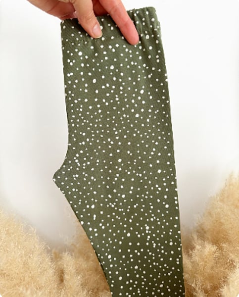 Image of Dots (in Army Green) Leggings/Cycling Shorts 