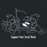 Image 4 of SUPPORT YOUR LOCAL MUSIC T-SHIRT BLACK