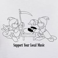 Image 4 of SUPPORT YOUR LOCAL MUSIC T-SHIRT WHITE