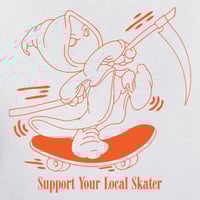 Image 4 of SUPPORT YOUR LOCAL SKATER T-SHIRT WHITE