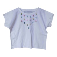 Embroidered Tulip Blouse