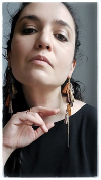 Image 7 of AFRODITE Cascata earrings - Aranciata