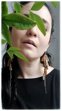 Image 8 of AFRODITE Cascata earrings - Aranciata