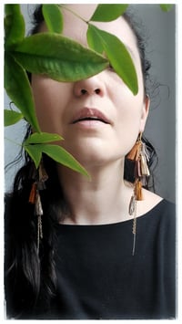 Image 3 of AFRODITE Cascata earrings - Aranciata