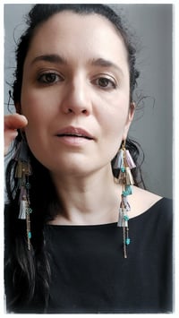 Image 3 of AFRODITE Cascata earrings - Pastello