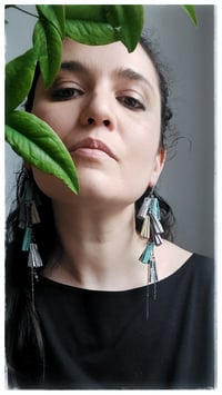 Image 3 of AFRODITE Cascata earrings - Menta e Limone