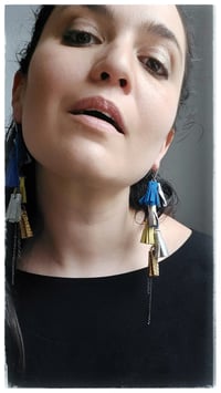 Image 7 of AFRODITE Cascata earrings - GialloBlu