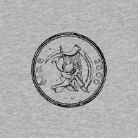 Image 5 of HEADS OR TAILS T-SHIRT GREY