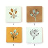 Tiny paintings with foliage - set of 4 panels