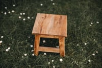 Image 4 of Wood stool in natural color