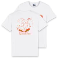 Image 1 of SUPPORT YOUR LOCAL SKATER T-SHIRT WHITE