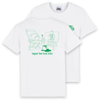Image 1 of SUPPORT YOUR LOCAL ARTIST T-SHIRT WHITE