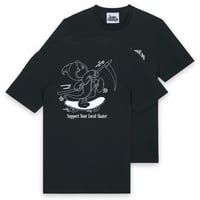 Image 1 of SUPPORT YOUR LOCAL SKATER T-SHIRT BLACK
