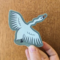 Silly swan sticker