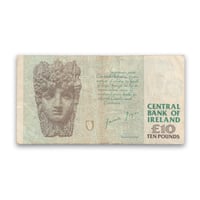 Image 2 of HAND PAINTED OLD IRISH £10 PAPER NOTE