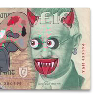 Image 4 of HAND PAINTED OLD IRISH £10 PAPER NOTE