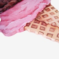 Image 2 of Jumbo Triple Scoop ice cream cone plaque 