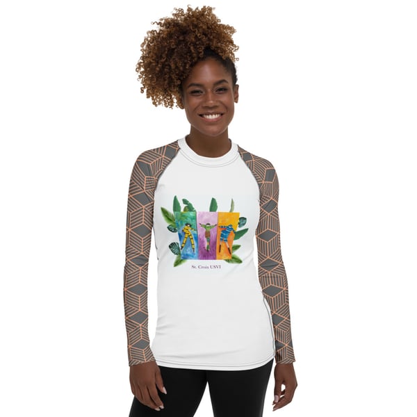 Image of Women's Rash Guard- Jumbies
