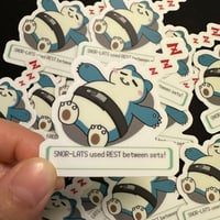 SNORLAX used REST Vinyl Sticker