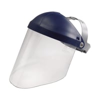 3M- Clear Polycarbonate Face Shield with Adjustable Head Gear.