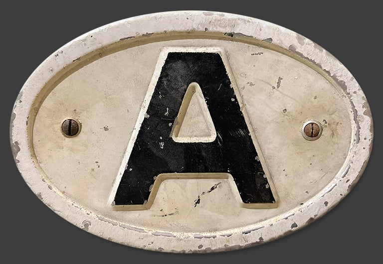 Image of Magnetic Austria 'A' Badge - 180x120mm