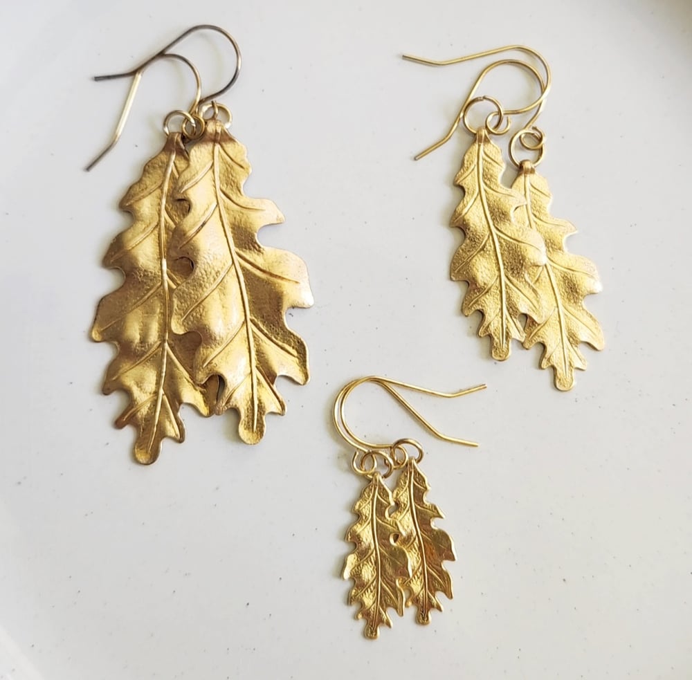 Image of Oak Leaf Earrings