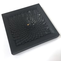 Image 2 of Black flower - wall sculpture