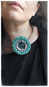 Image 11 of Anemone Basic Necklace - Acqua Marina