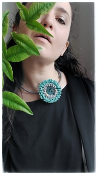 Image 4 of Anemone Basic Necklace - Acqua Marina