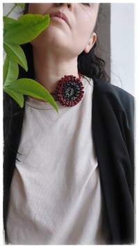 Image 3 of Anemone Basic Necklace - Rubino intenso