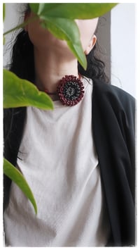 Image 7 of Anemone Basic Necklace - Rubino intenso