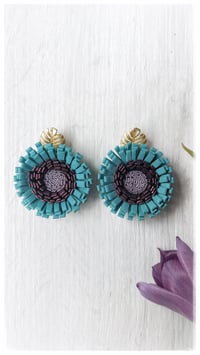 Image 1 of Anemone Pendant earrings - Aquaria