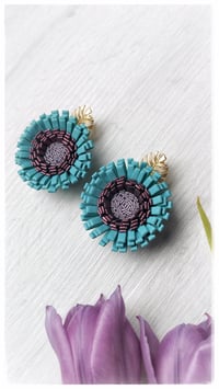 Image 5 of Anemone Pendant earrings - Aquaria