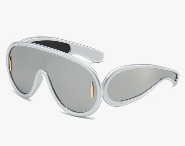 Image of Oversized silver glasses
