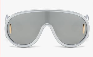 Image of Oversized silver glasses 