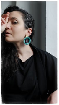 Image 9 of Anemone Pendant earrings - Aquaria