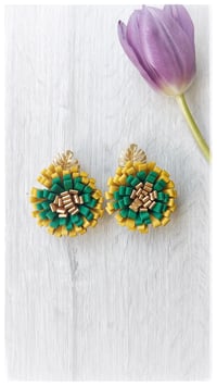 Image 1 of Dandelion Pendant earrings - Freschi