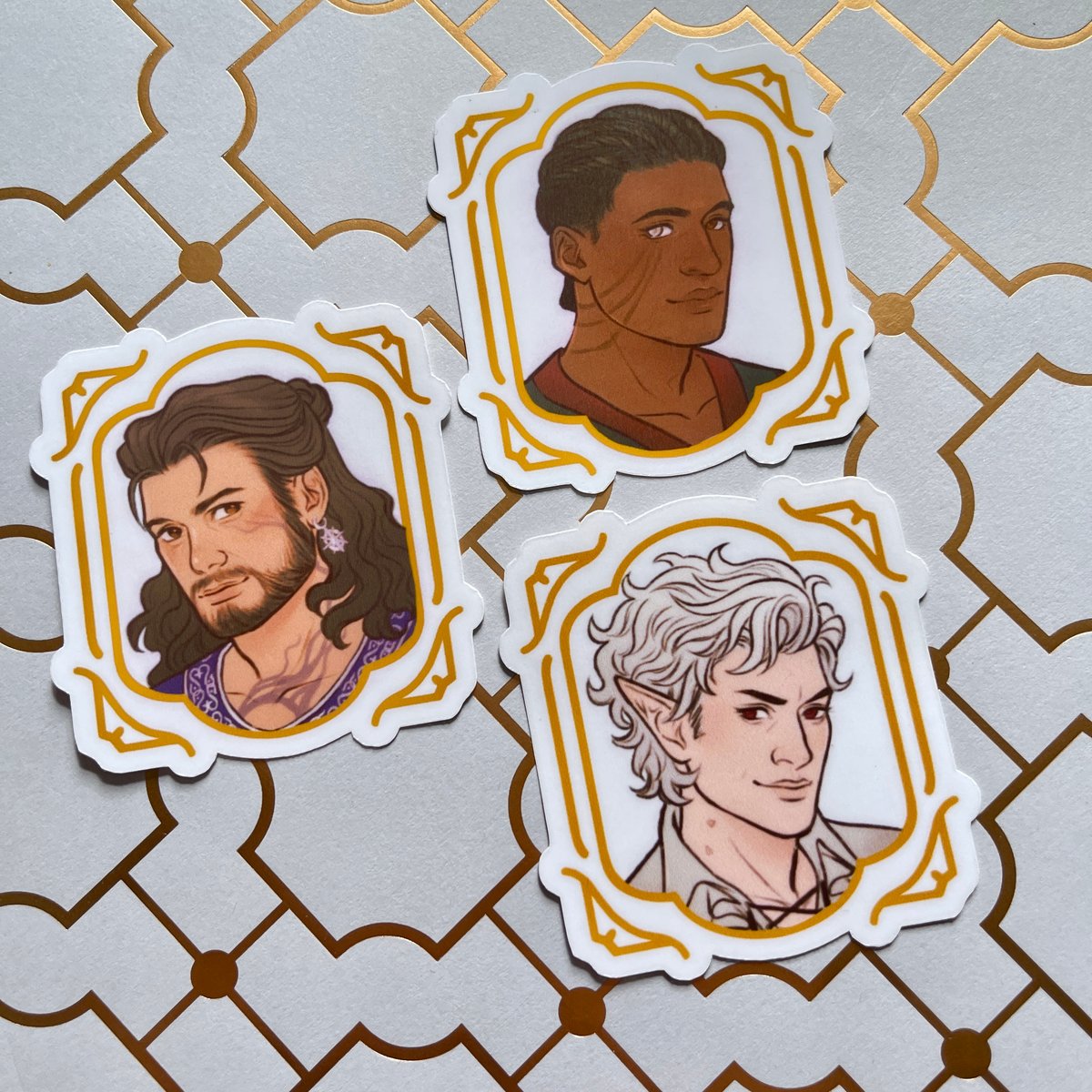 baldur's gate 3 portrait stickers