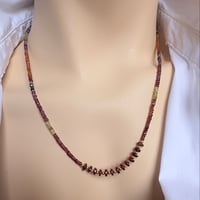 Image 5 of Multicolor spinel with darned and gold filled 18” #103