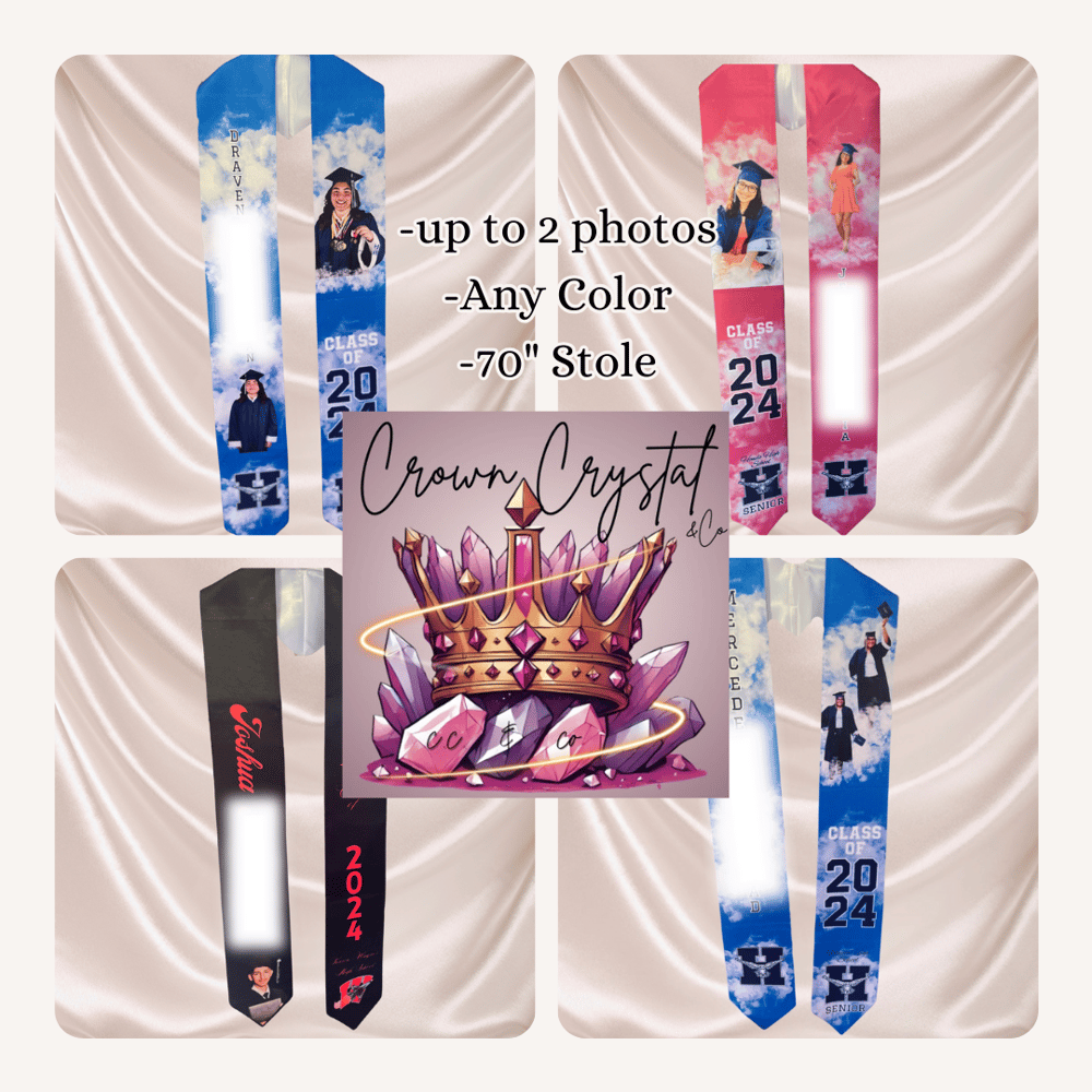 Image of 70" Custom Graduation Stole