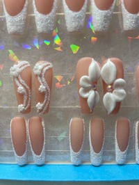 Image 5 of WHITE FRENCH GLITTER SET 