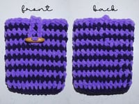 Image 3 of E-Reader Sleeve for Kindle Paperwhite with Soft Chenille Yarn (Purple)