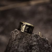 Image 2 of Brass Rune ring - size 8.75